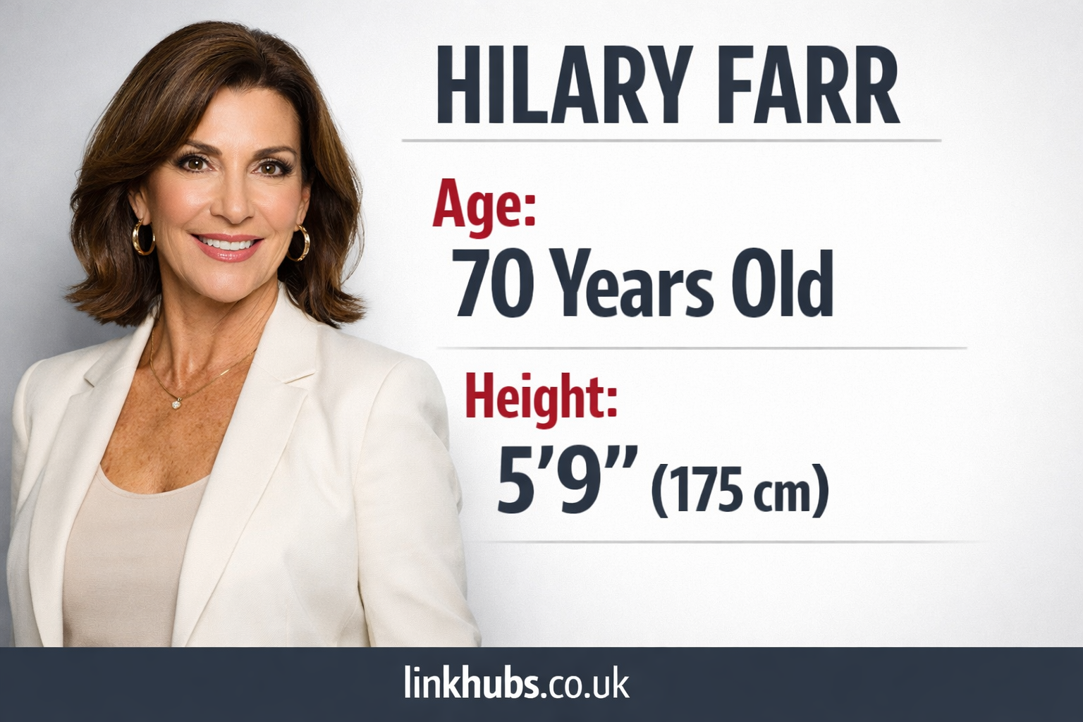 hilary farr age and height